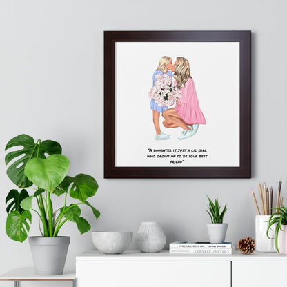 Mother's Day Framed Horizontal PosterSush Dopamine Decor