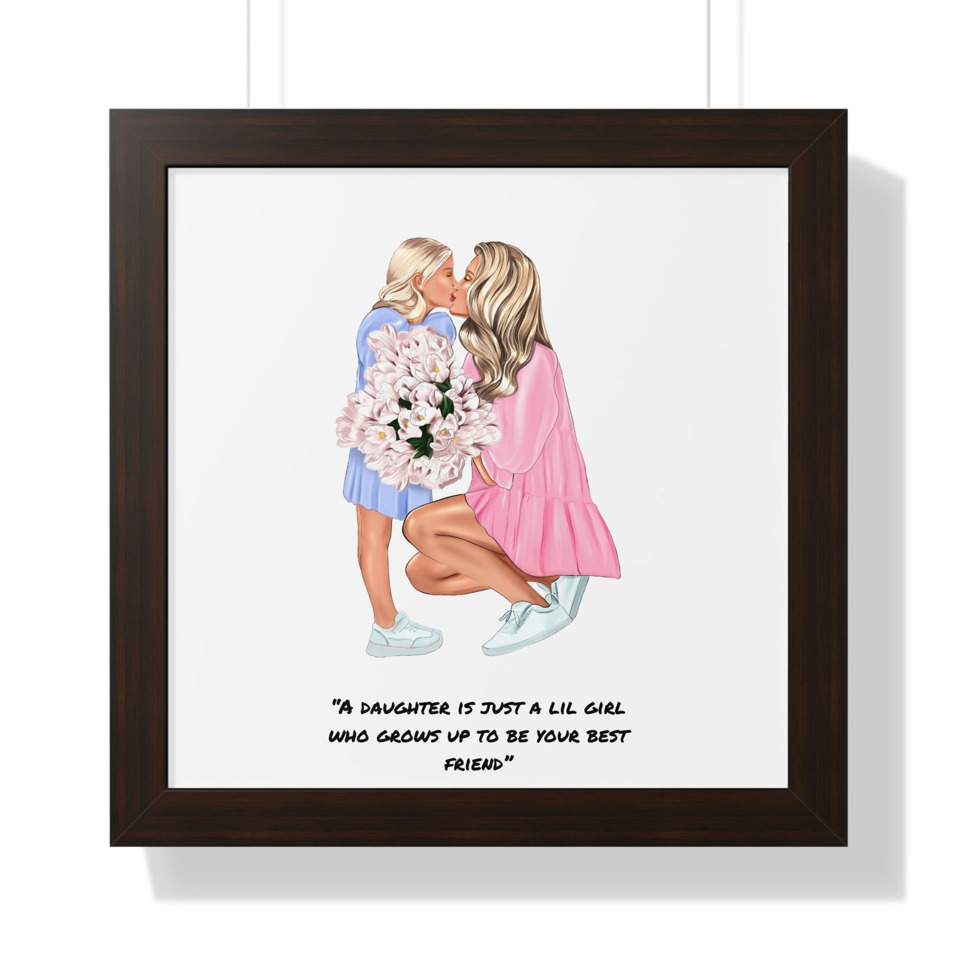 Mother's Day Framed Horizontal PosterSush Dopamine Decor