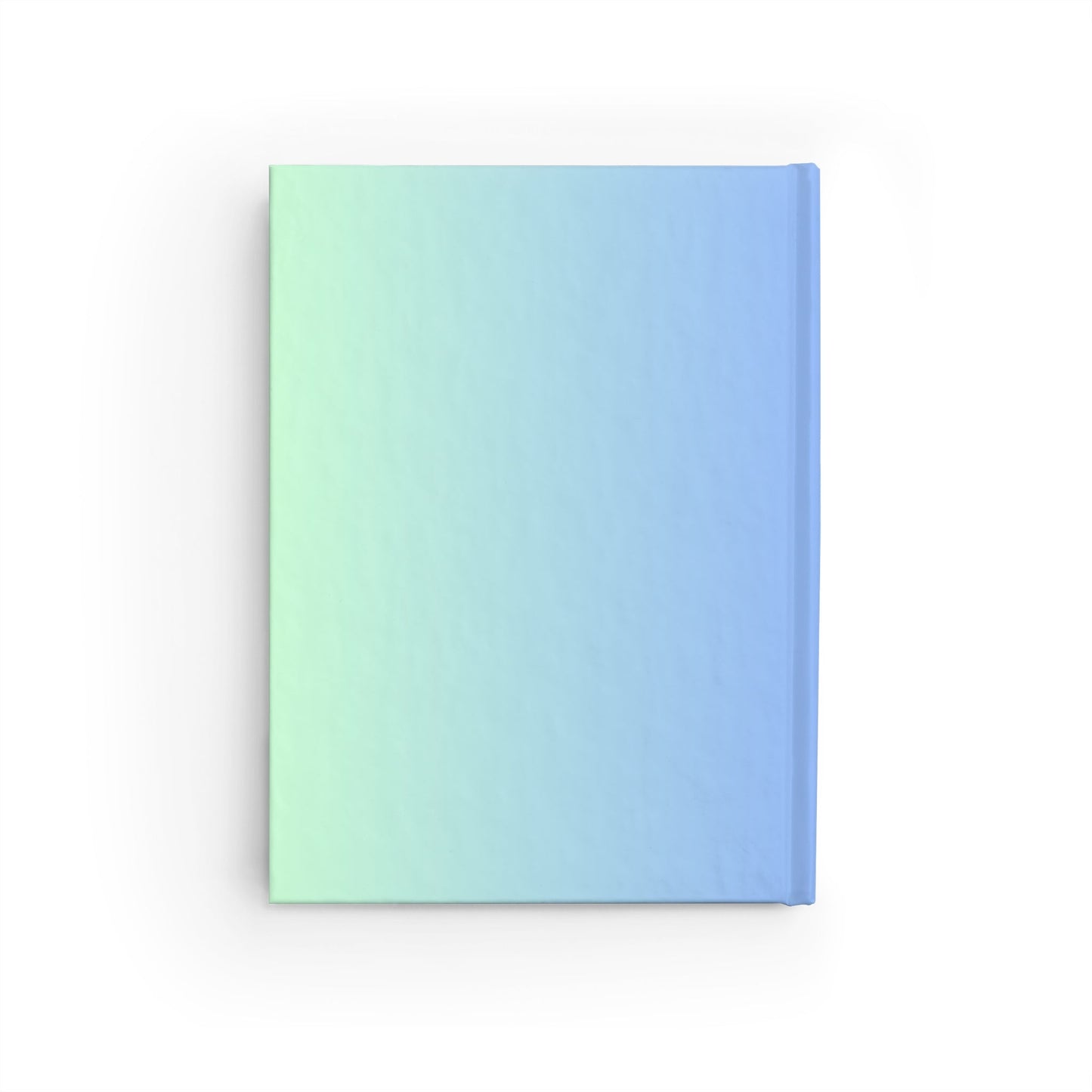 Motivational Blue Green Gradient Hardcover Journal - Blank, 128 blank pages, One size: 5" x 7" (12.7 x 17.8 cm), Full wraparound print, Casewrap bindingSush Dopamine Decor