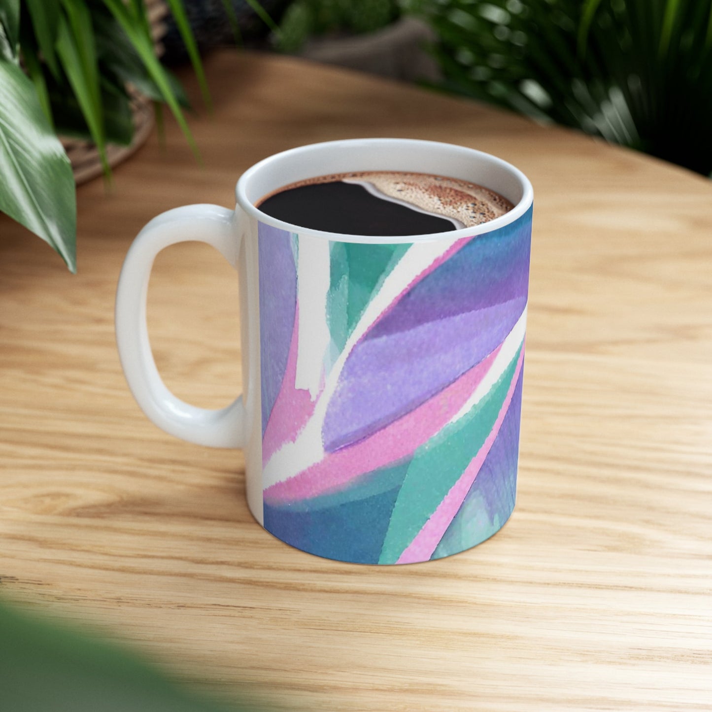 Nature Chromatic Bliss 11 - Ounce Ceramic Gift Mug | Office Gifts |Sush Dopamine Decor