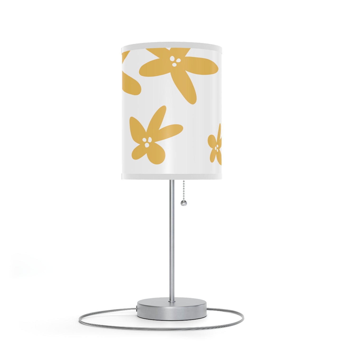 Orange Floral Table Lamp on a Stand, US|CA plug | Home decorSush Dopamine Decor