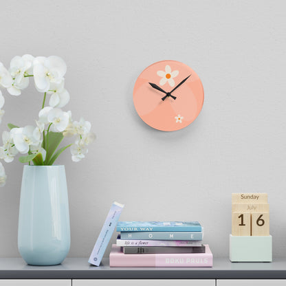 Peach Wall ClockSush Dopamine Decor