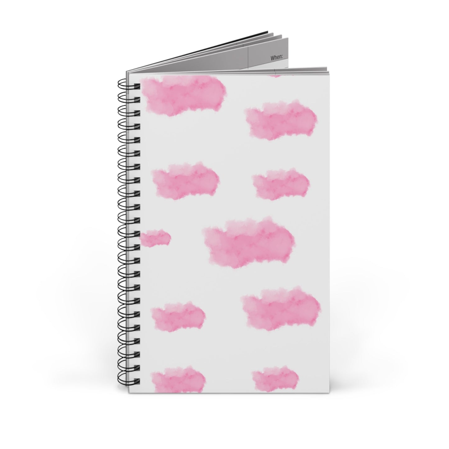 Pink Clouds Spiral NotebookSush Dopamine Decor