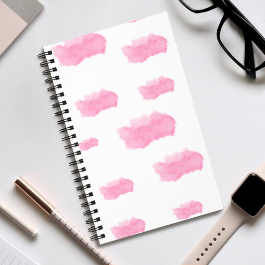 Pink Clouds Spiral NotebookSush Dopamine Decor