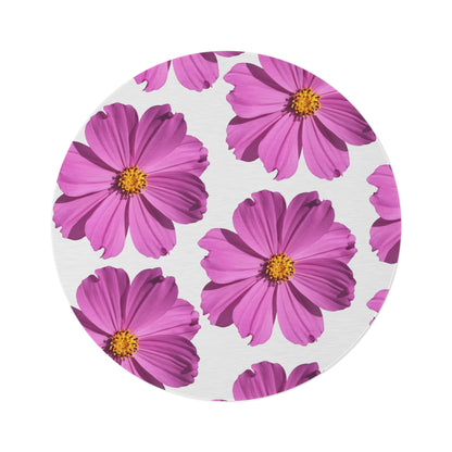 Pink Floral Round Rug | Home DecorSush Dopamine Decor