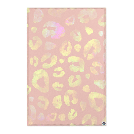 Pink golden printed Area Rugs | Home DecorSush Dopamine Decor