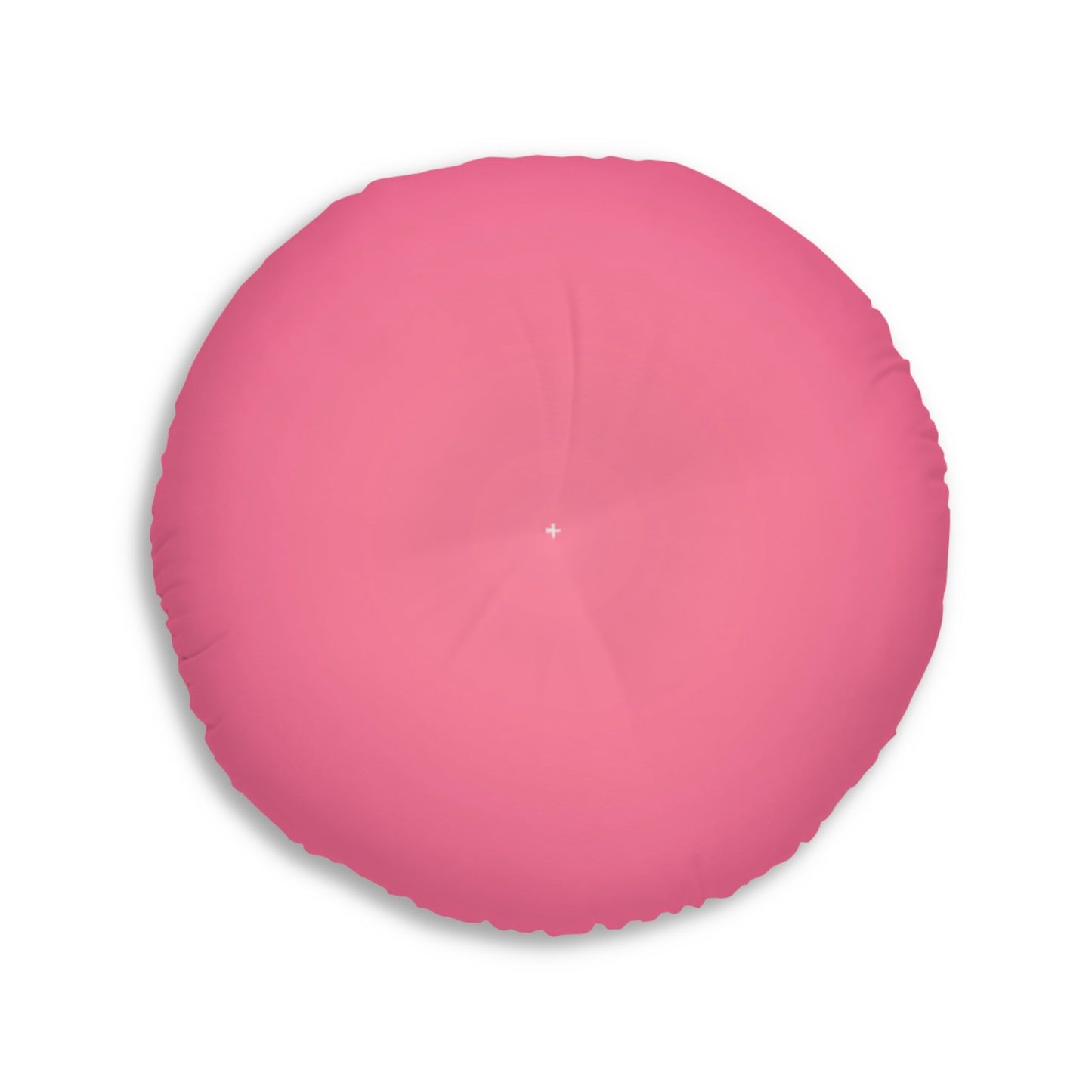 Pink Solid Tufted Floor Pillow, Round Pillow, Living Room Cushion, Home Decor PillowSush Dopamine Decor