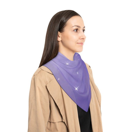 Purple Blingy Poly Scarf | ApparelsSush Dopamine Decor