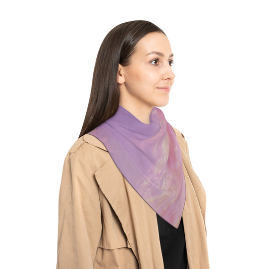 Purple Cloudy Print Poly Scarf | ApparelsSush Dopamine Decor