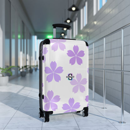 Purple Floral Travel Suitcase | Luggage bags | AccessoriesSush Dopamine Decor