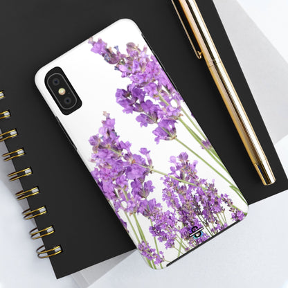 Purple Lavender print cute Phone Cover, Mobile case, iPhone 7 to iPhone15 AvailableSush Dopamine Decor