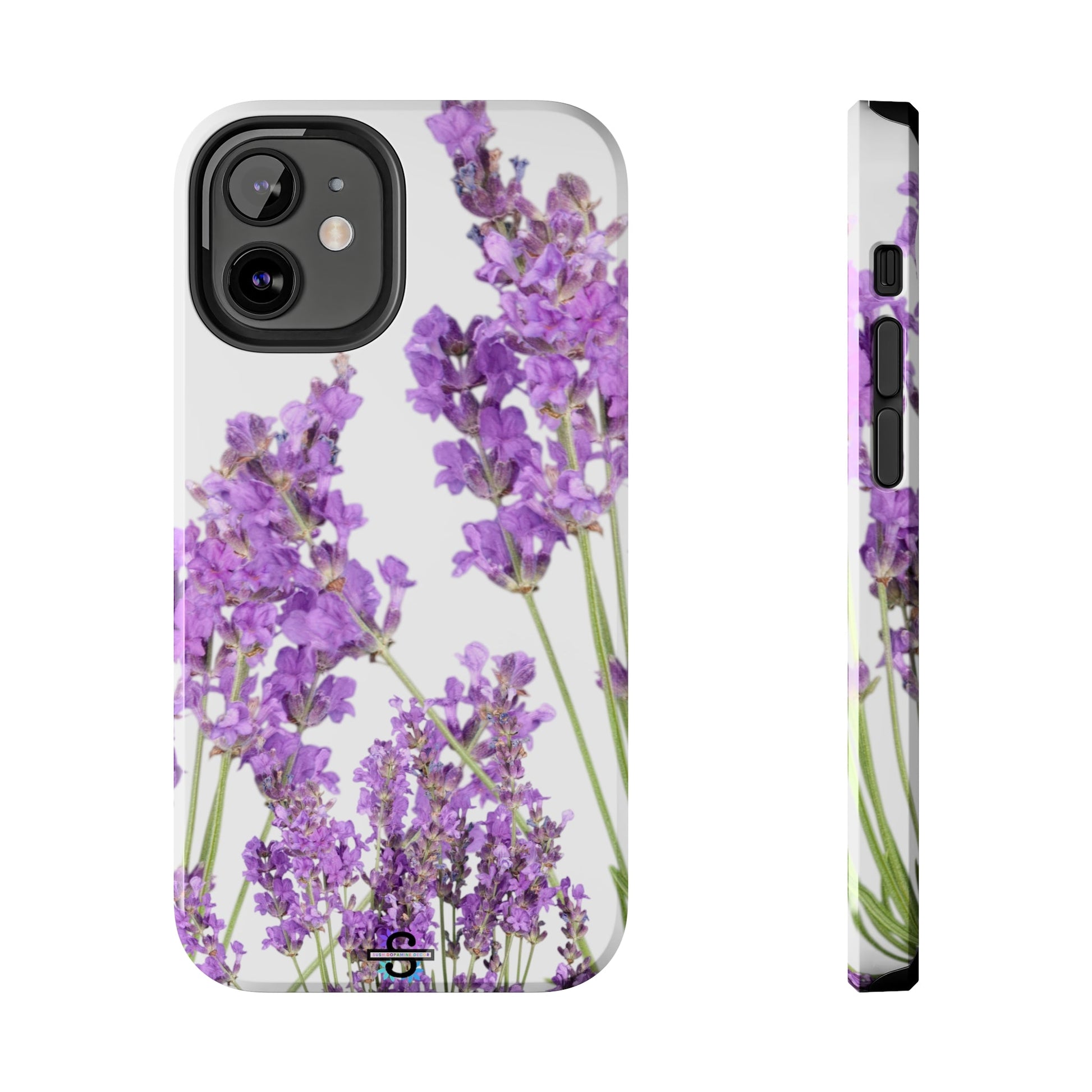 Purple Lavender print cute Phone Cover, Mobile case, iPhone 7 to iPhone15 AvailableSush Dopamine Decor