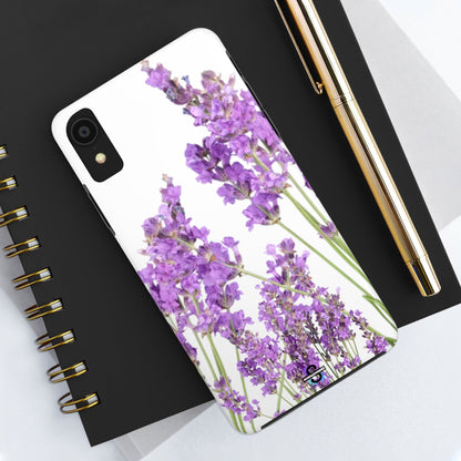 Purple Lavender print cute Phone Cover, Mobile case, iPhone 7 to iPhone15 AvailableSush Dopamine Decor