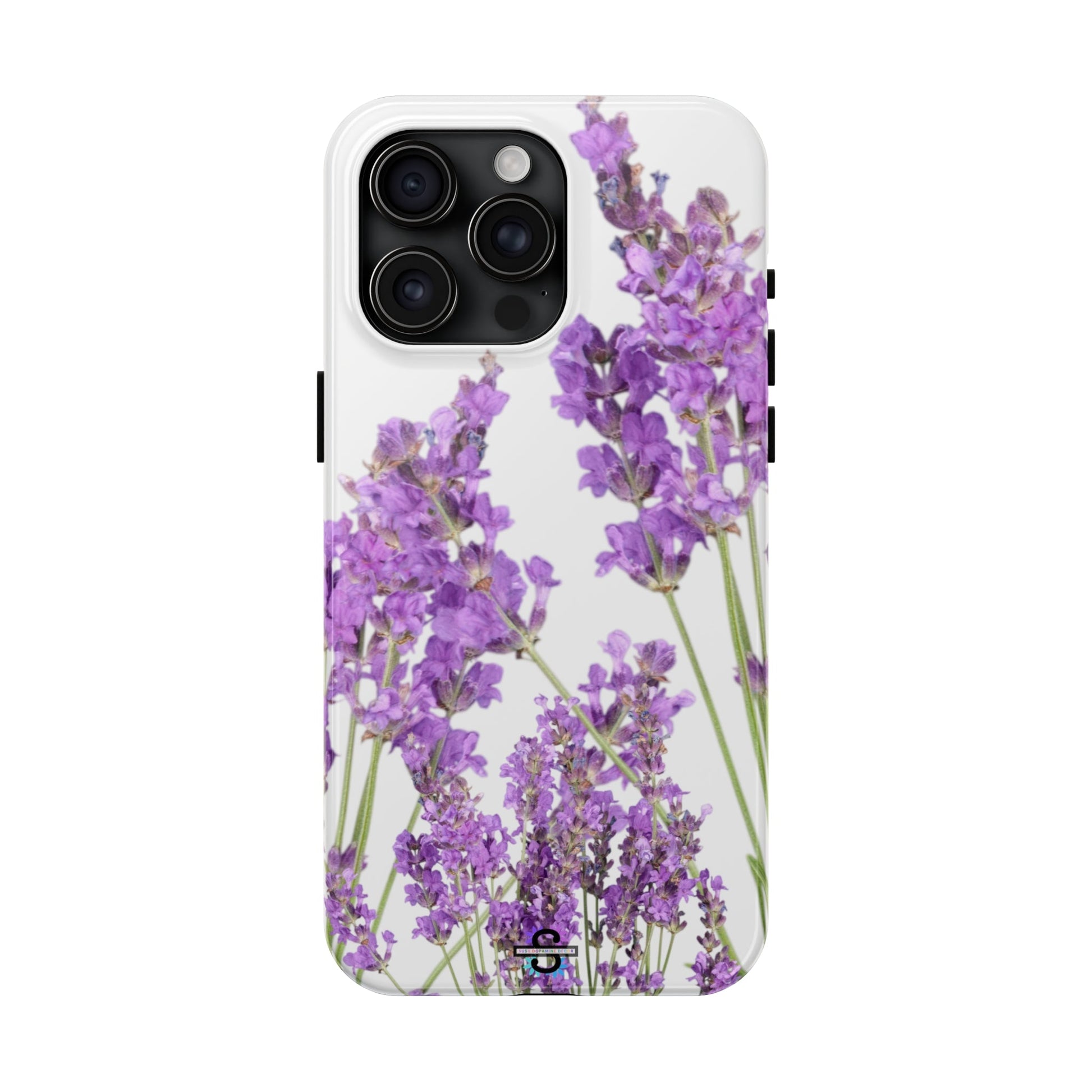 Purple Lavender print cute Phone Cover, Mobile case, iPhone 7 to iPhone15 AvailableSush Dopamine Decor