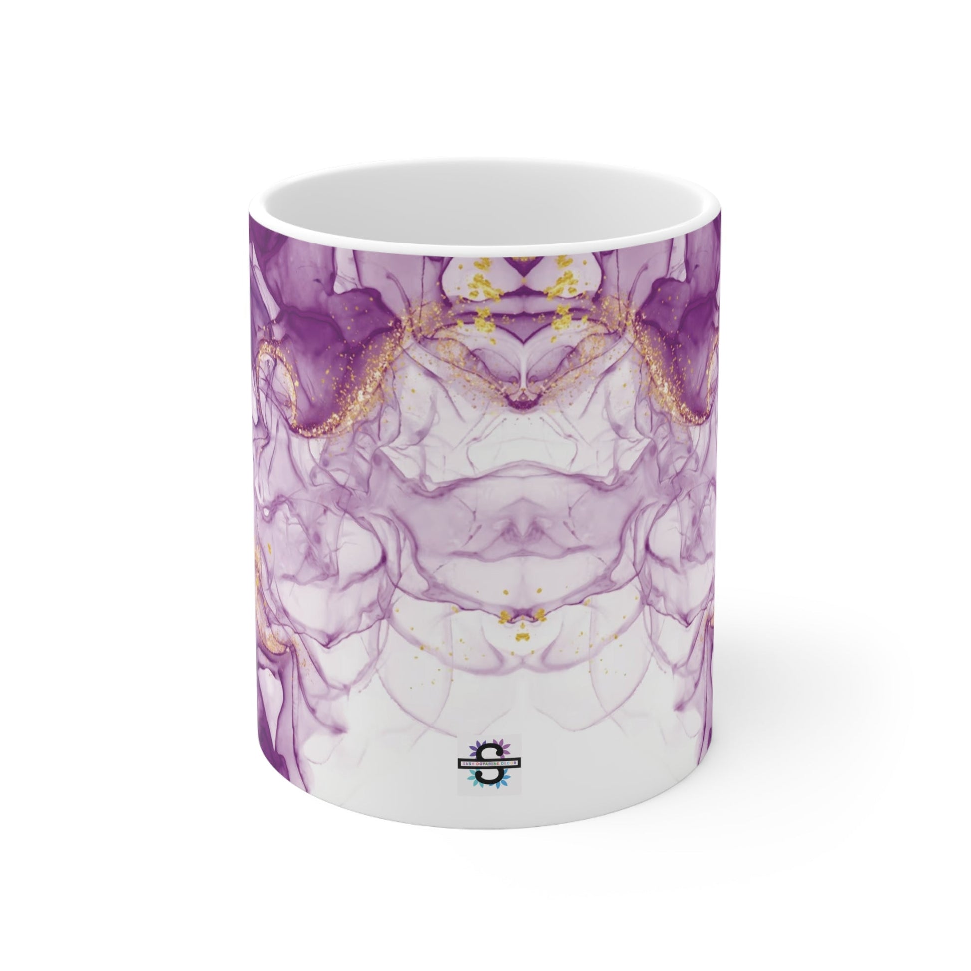 Purple marble design Ceramic Mug 11ozSush Dopamine Decor