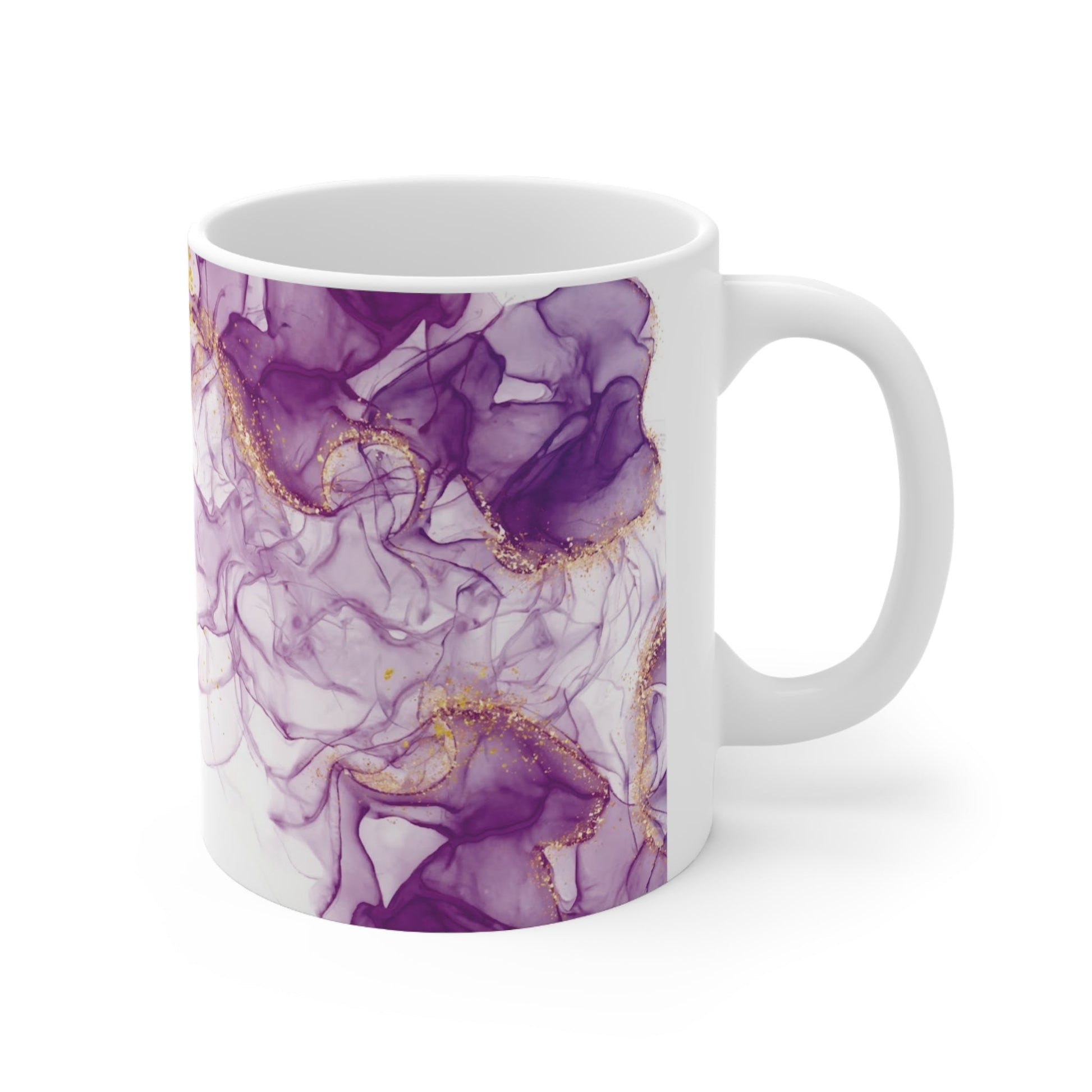 Purple marble design Ceramic Mug 11ozSush Dopamine Decor