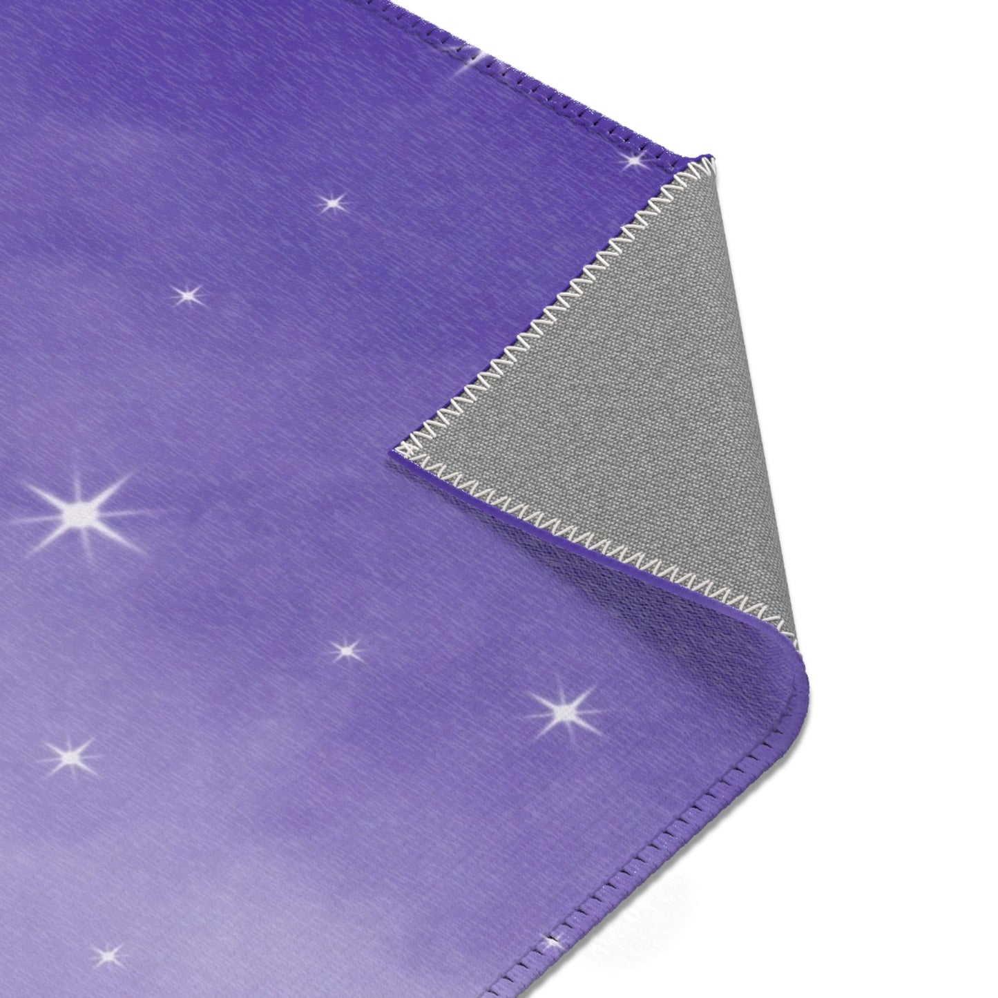 Purple starry bling Area RugsSush Dopamine Decor