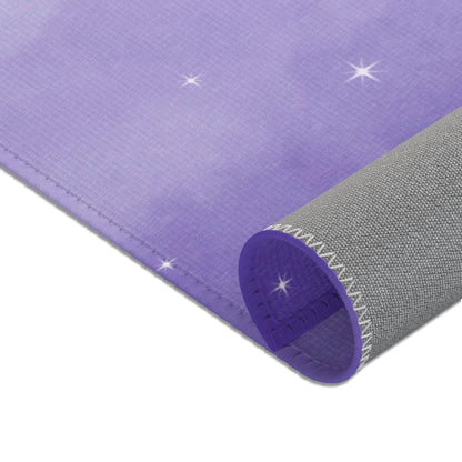 Purple starry bling Area RugsSush Dopamine Decor