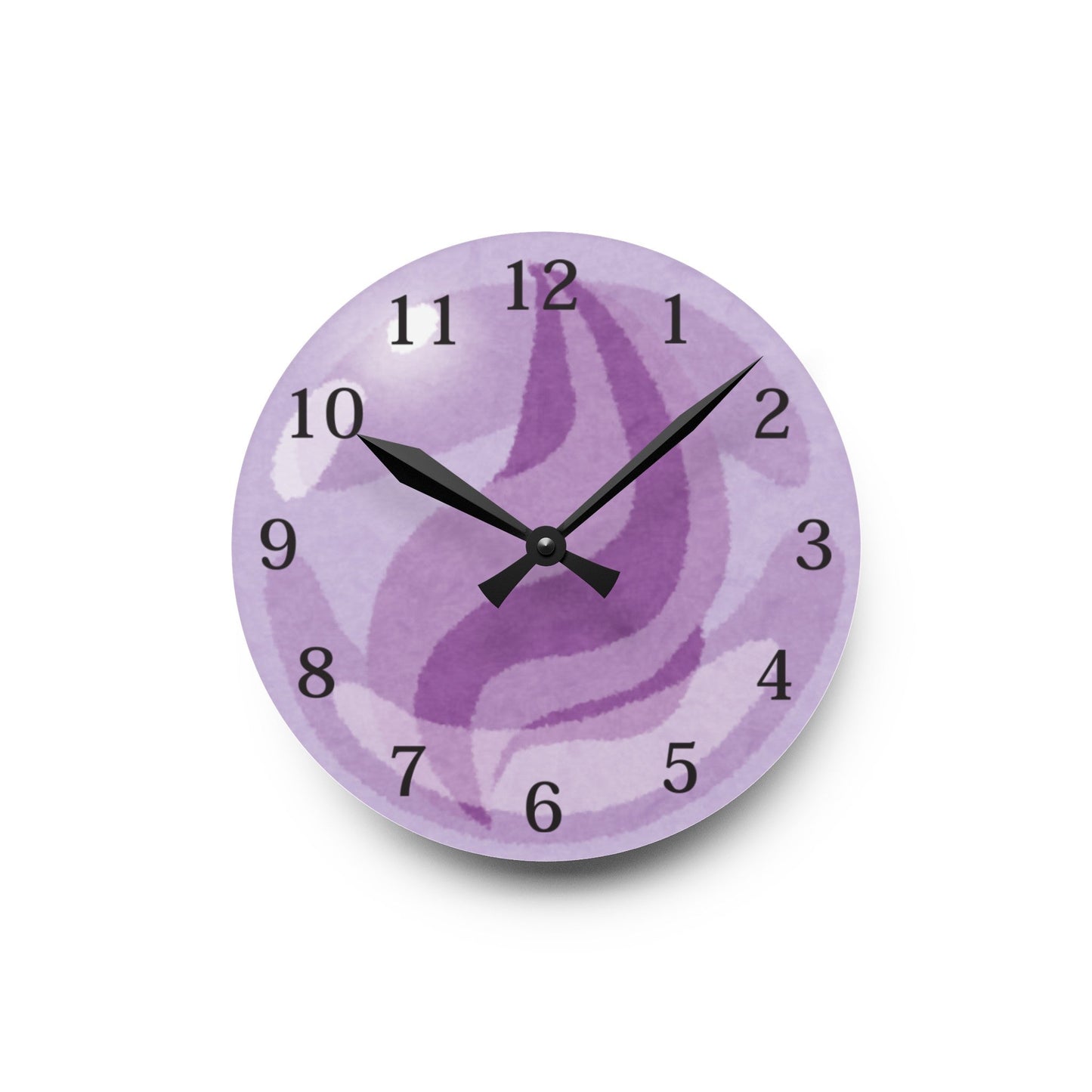 Purple Wall ClockSush Dopamine Decor