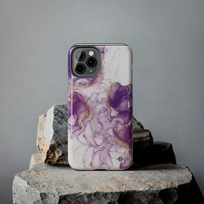 Purple White gold marble Tough Phone Case | Mobile coverSush Dopamine Decor