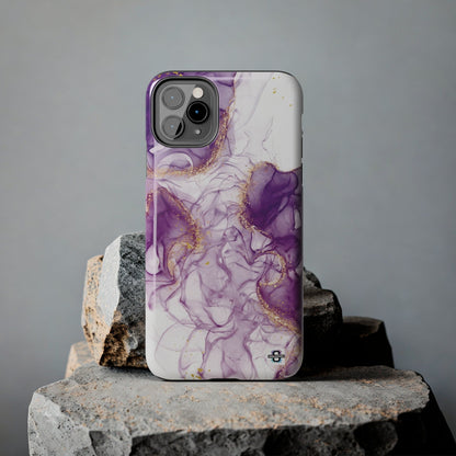 Purple White gold marble Tough Phone Case | Mobile coverSush Dopamine Decor