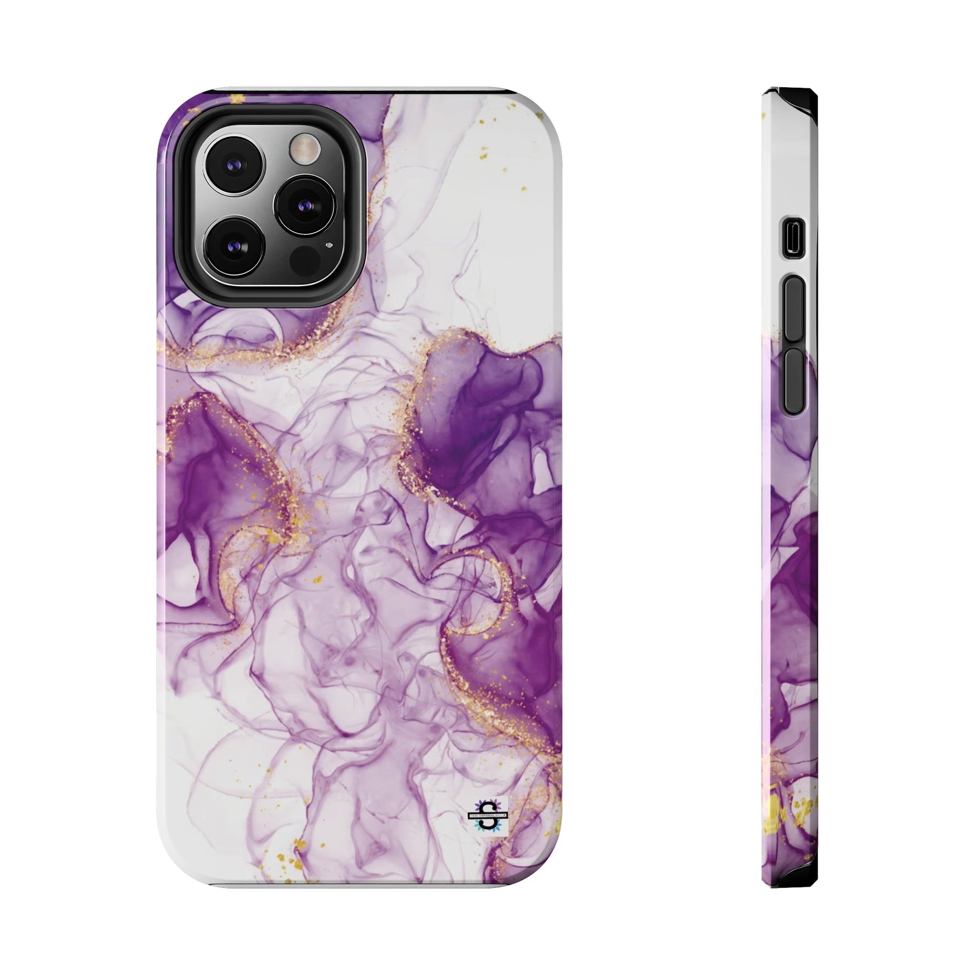 Purple White gold marble Tough Phone Case | Mobile coverSush Dopamine Decor