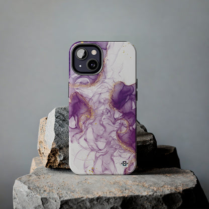 Purple White gold marble Tough Phone Case | Mobile coverSush Dopamine Decor