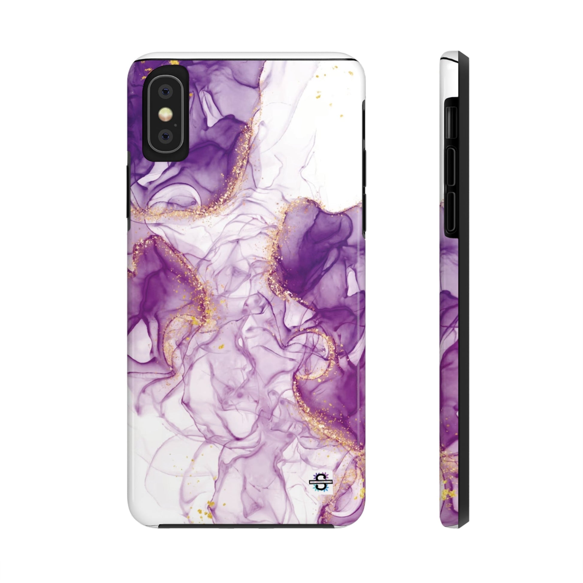 Purple White gold marble Tough Phone Case | Mobile coverSush Dopamine Decor