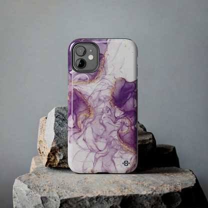 Purple White gold marble Tough Phone Case | Mobile coverSush Dopamine Decor