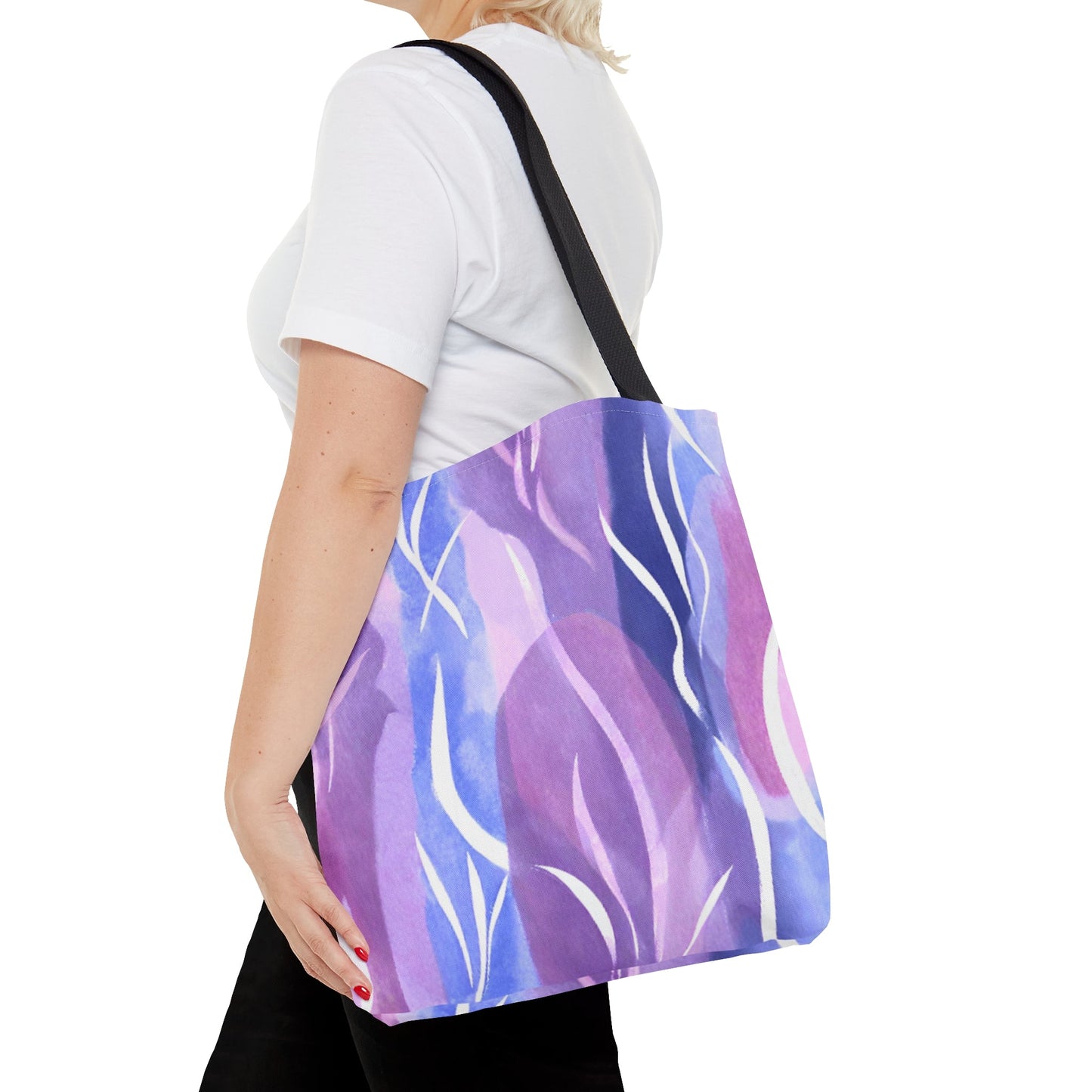 Purse Bag (AOP) purple pink leaves designSush Dopamine Decor