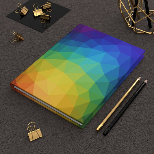 Rainbow Geometric JournalSush Dopamine Decor