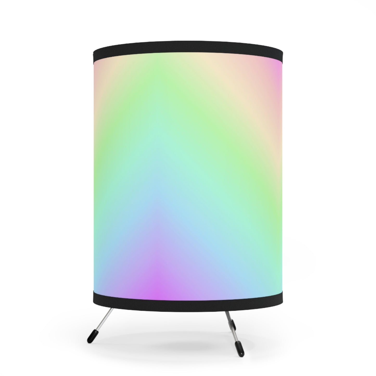 Rainbow Gradient Tripod Lamp with High - Res Printed Shade, US\CA plugSush Dopamine Decor