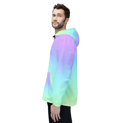 Rainbow Gradient Windbreaker Jacket (AOP)Sush Dopamine Decor