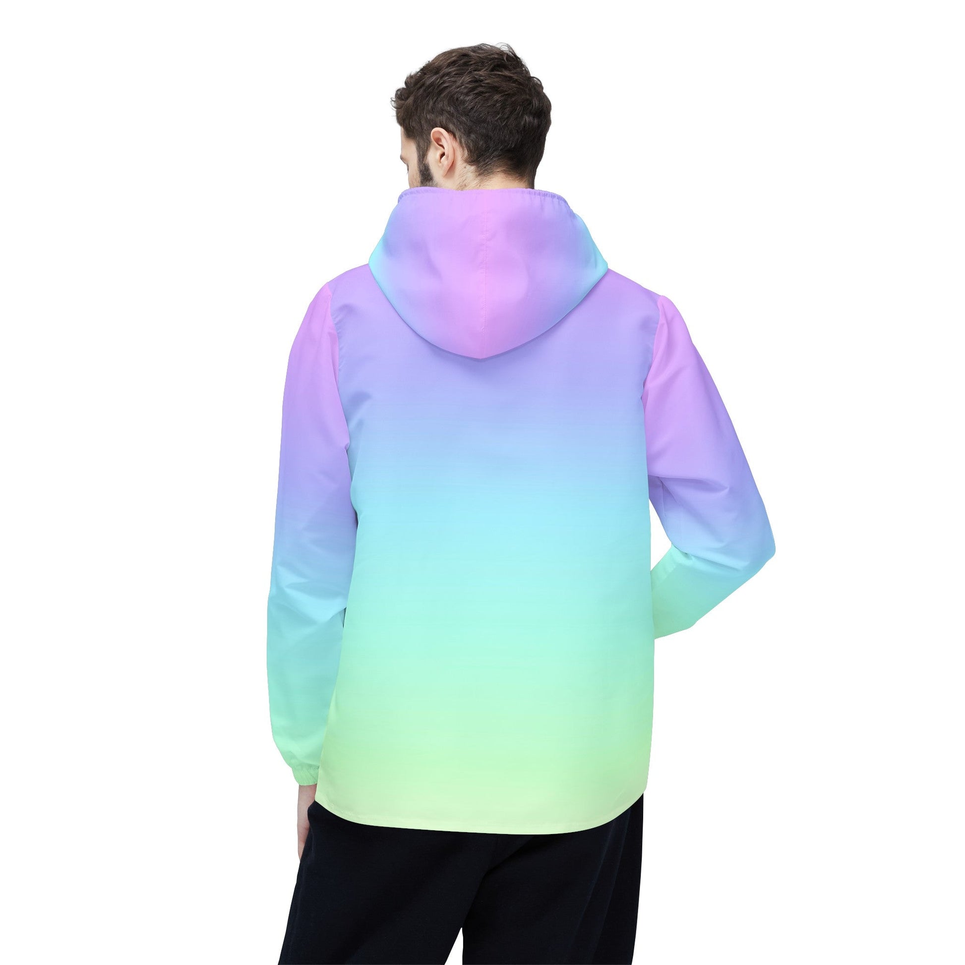 Rainbow Gradient Windbreaker Jacket (AOP)Sush Dopamine Decor