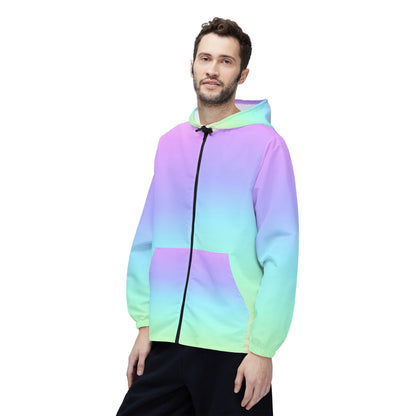 Rainbow Gradient Windbreaker Jacket (AOP)Sush Dopamine Decor