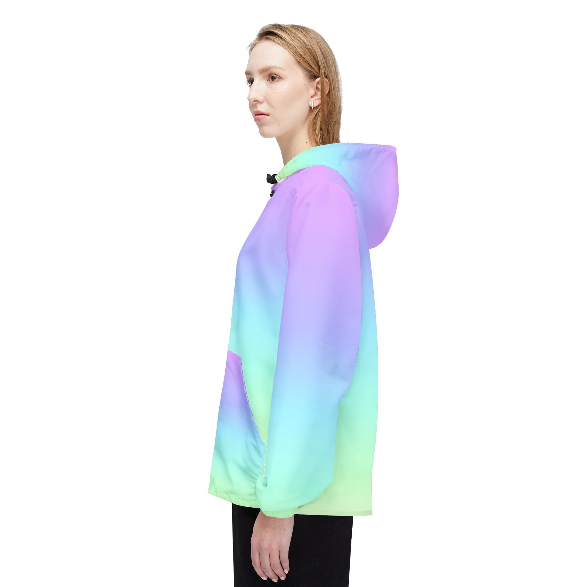 Rainbow Gradient Windbreaker Jacket (AOP)Sush Dopamine Decor