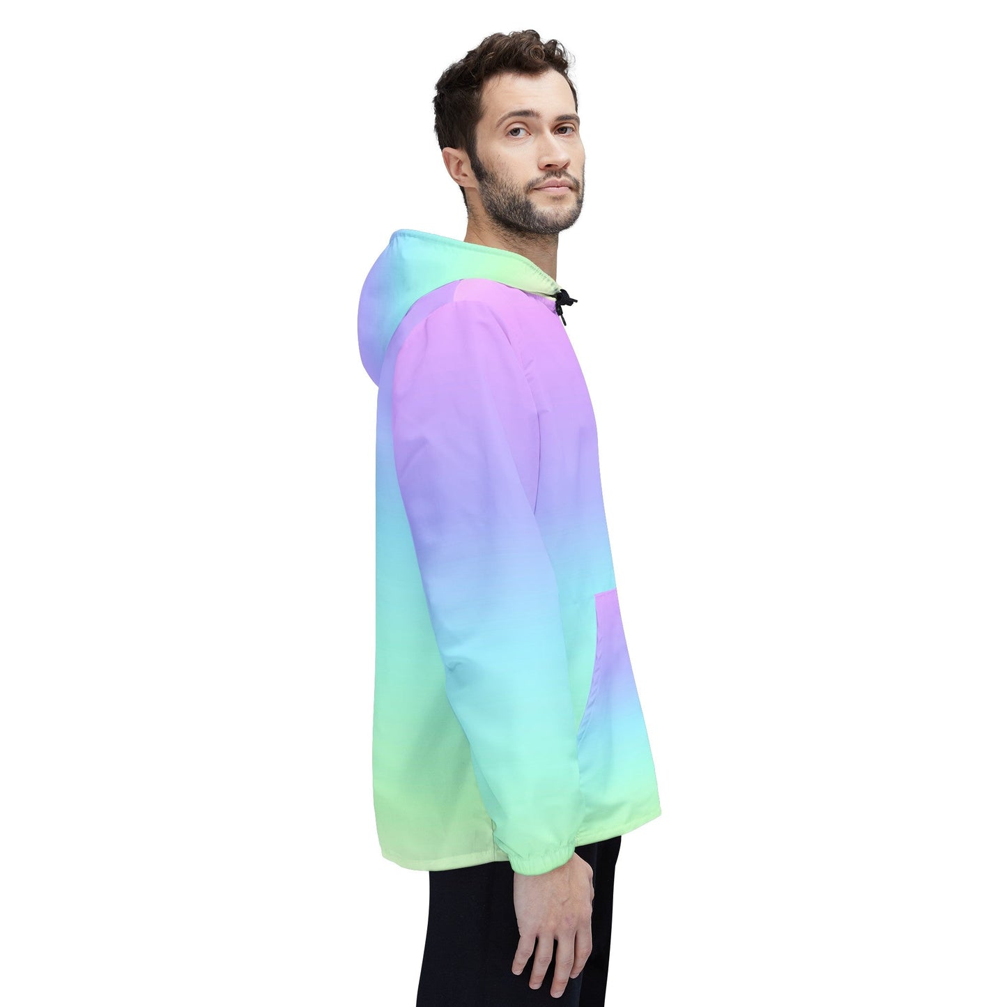 Rainbow Gradient Windbreaker Jacket (AOP)Sush Dopamine Decor