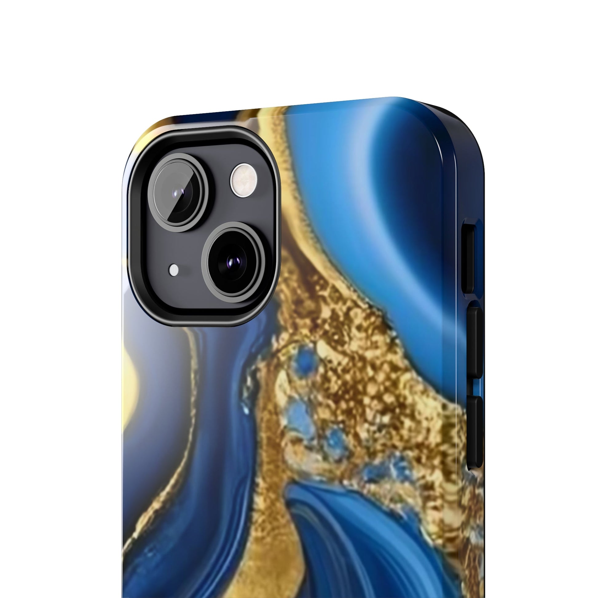 Royal Blue Gold Marble Phone Case | Mobile coverSush Dopamine Decor