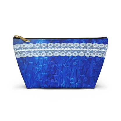 Royal Blue lace design Pouch w T - bottomSush Dopamine Decor