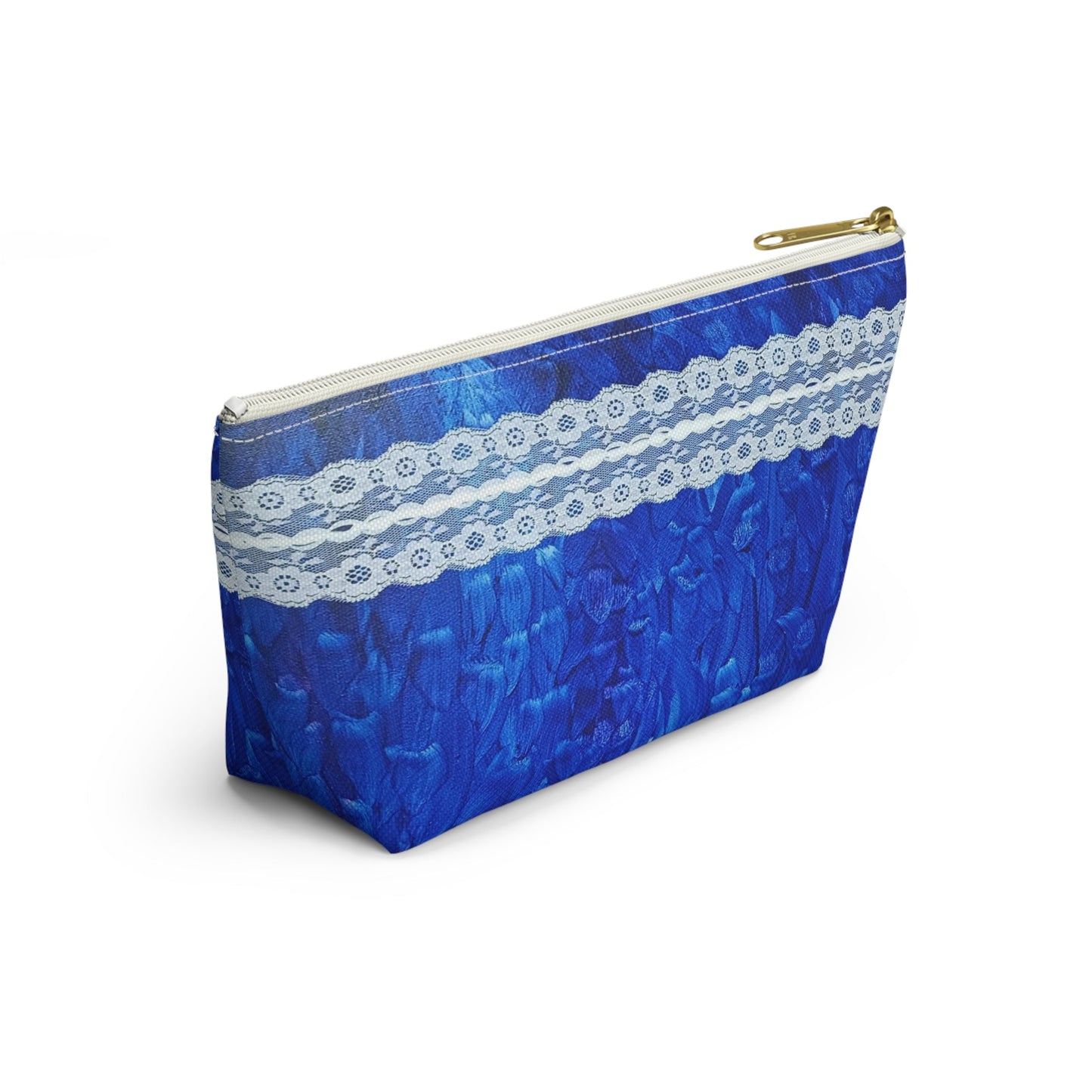 Royal Blue lace design Pouch w T - bottomSush Dopamine Decor