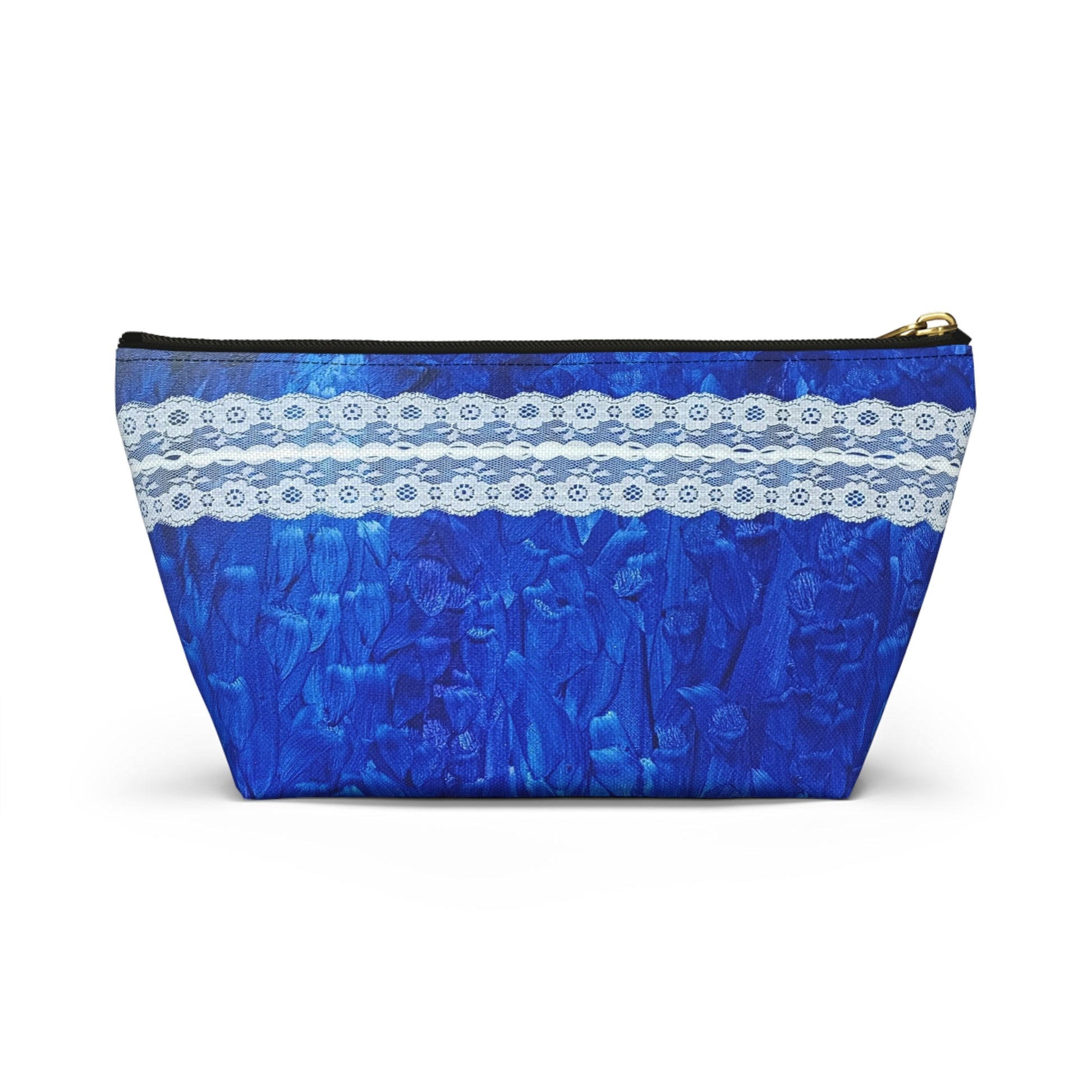 Royal Blue lace design Pouch w T - bottomSush Dopamine Decor