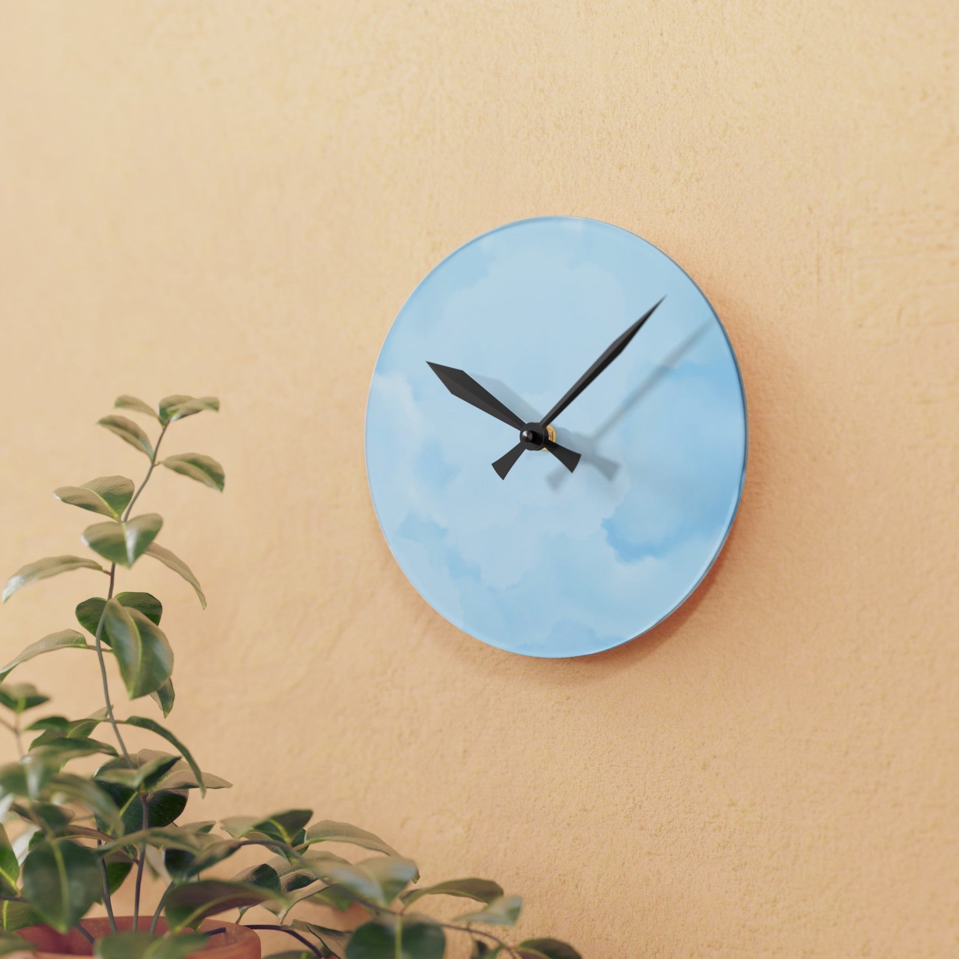 Sky Blue Wall ClockSush Dopamine Decor