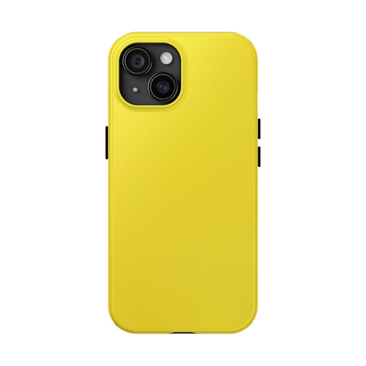 Solid yellow cover Tough Phone Case | Mobile coverSush Dopamine Decor