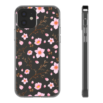 Springy Pink red floral print Mobile cover | Phone caseSush Dopamine Decor