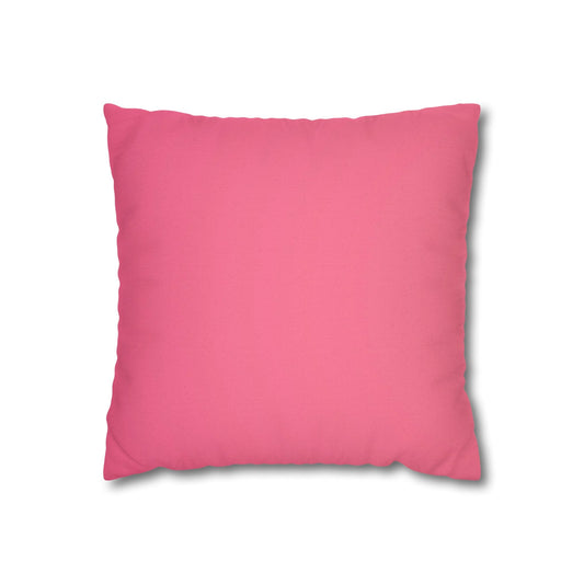 Square Pink Pillowcase, Bright Pillow for Home DecorSush Dopamine Decor