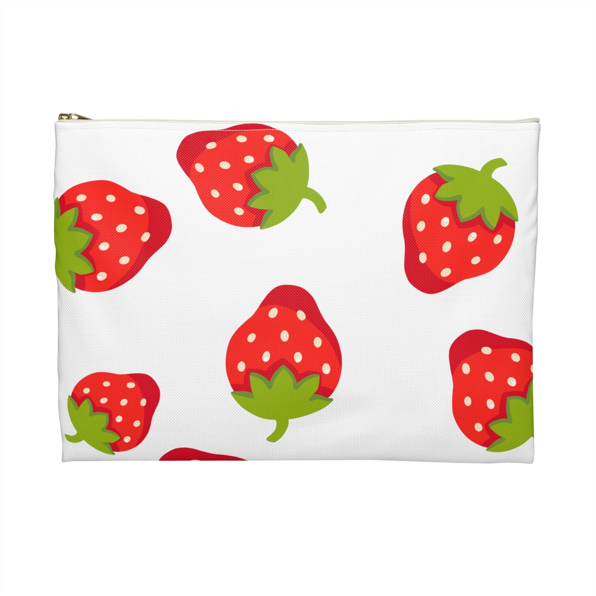 Strawberry white Accessory PouchSush Dopamine Decor