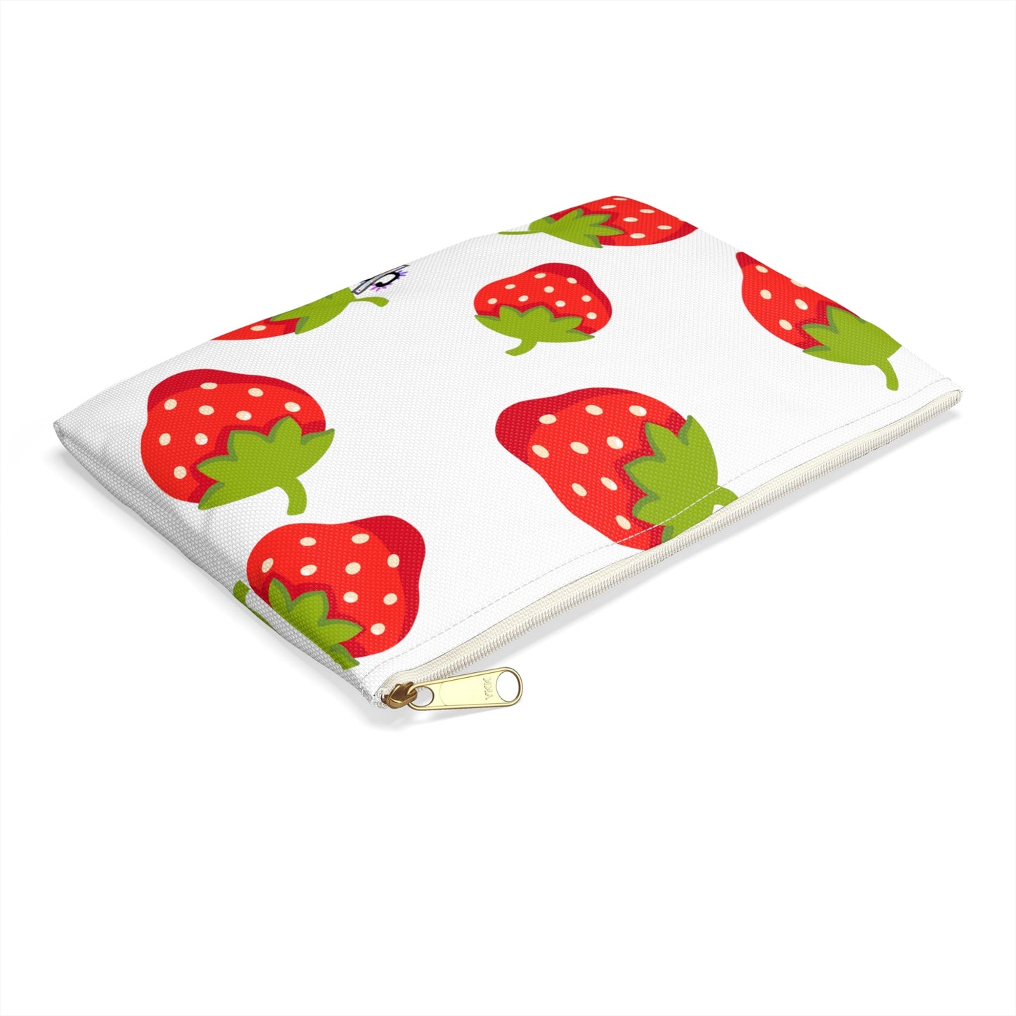 Strawberry white Accessory PouchSush Dopamine Decor