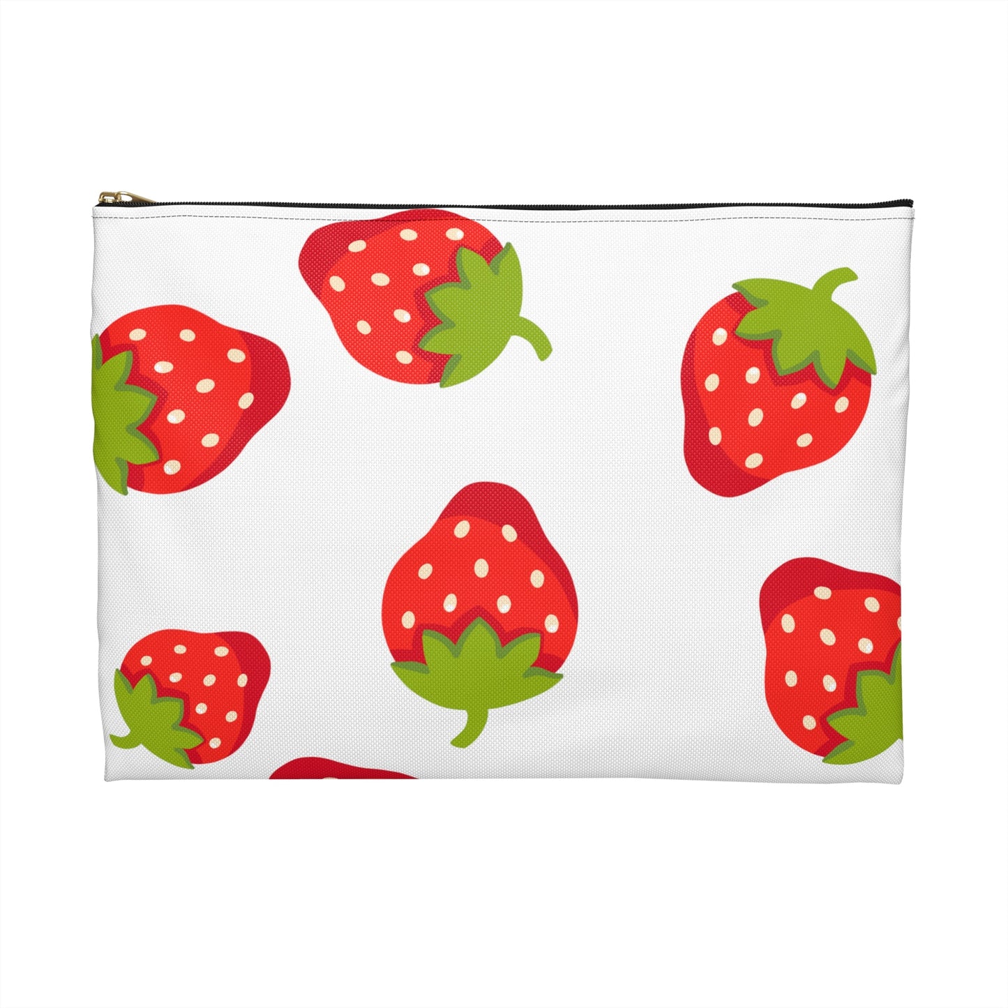 Strawberry white Accessory PouchSush Dopamine Decor