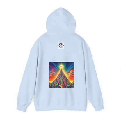 Trippy Forest Vibes: Happy Girl's Manifest Unisex Hooded Sweatshirt for Comfort & AdventureSush Dopamine Decor