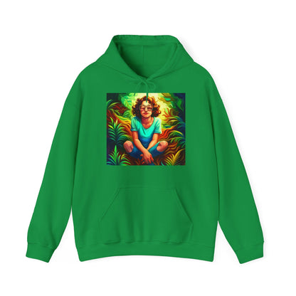 Trippy Forest Vibes: Happy Girl's Manifest Unisex Hoodie for Comfort & AdventureSush Dopamine Decor